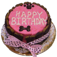 a doggy birthday cake